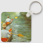 Die Kanus, Perissoires von Gustave Caillebotte Schlüsselanhänger (Rückseite)