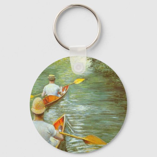 Die Kanus, Perissoires von Gustave Caillebotte Schlüsselanhänger (Vorderseite)