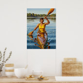 Die Kanutin Poster (Küche)