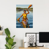 Die Kanutin Poster (Heimbüro)