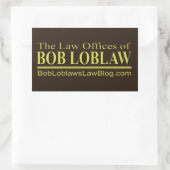 Die Kanzleien des BOBS LOBLAW Rechteckiger Aufkleber (Tasche)