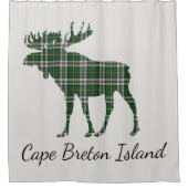 Die Kap-Breton-Insel Elche Tartan-Duschvorhang Duschvorhang (Vorderseite)