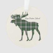 Die Kap-Breton-Insel Elche Tartan Ornament (Vorderseite)