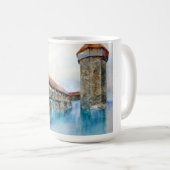 Die Kapellbrücke in Luzern (Schweiz) Kaffeetasse (VorderseiteRechts)