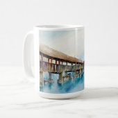 Die Kapellbrücke in Luzern (Schweiz) Kaffeetasse (Vorderseite Links)
