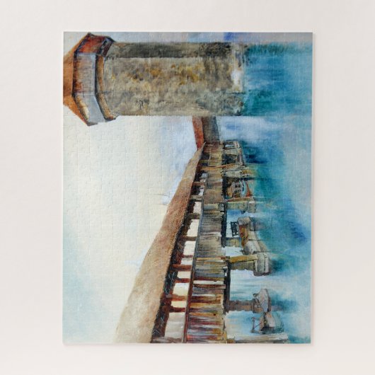Die Kapellbrücke in Luzern (Schweiz) Puzzle (Vertikal)