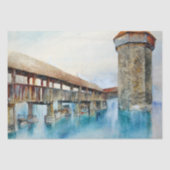 Die Kapellbrücke in Luzern (Schweiz) Seidenpapier (Vorderseite)