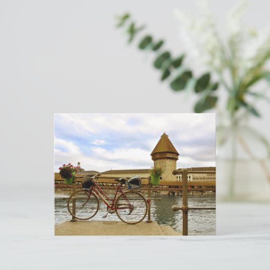 Die Kapellbrücke Postkarte (Stehend Vorderseite)