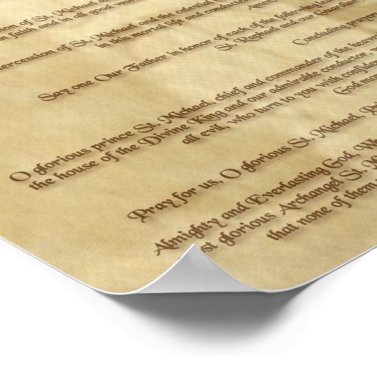 Die Kapelle von St. Michael Poster (Ecke)