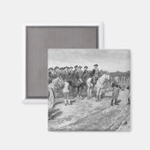 Die Kapitulation Cornwallis in Yorktown Magnet (Vorderseite/Rückseite)