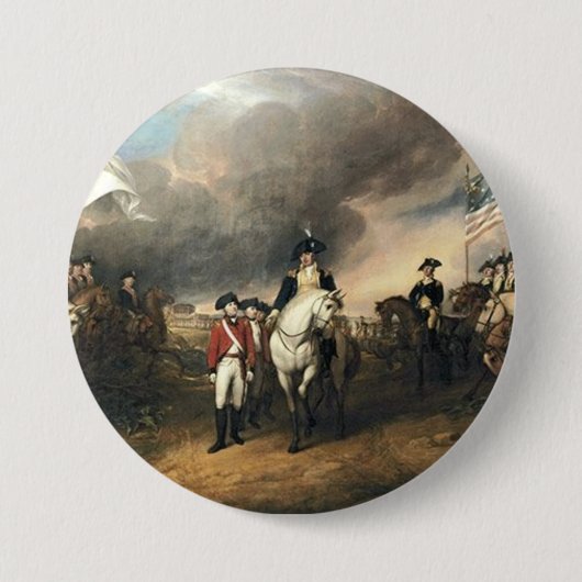 Die Kapitulation von Lord Cornwallis in Yorktown J Button (Vorderseite)