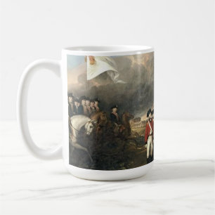 Die Kapitulation von Lord Cornwallis in Yorktown J Kaffeetasse