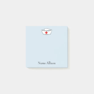 Die Kappe der Krankenschwester addieren Namens3x3 Post-it Klebezettel