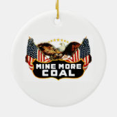 Die Kappe des Kohlen-Bergmannes Keramik Ornament (Hinten)