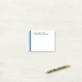 Die Kappen-Post-Itanmerkung der Post-it Klebezettel (Auf Schreibtisch)