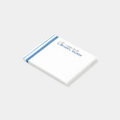 Die Kappen-Post-Itanmerkung der Post-it Klebezettel (angewinkelt)