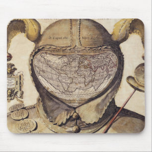 Die Kappen-Weltkarte des Dummkopfs Mousepad
