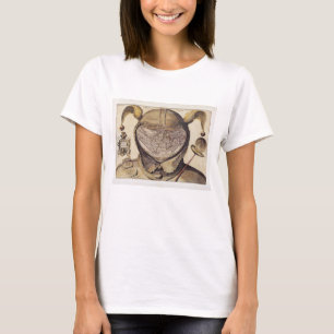 Die Kappen-Weltkarte des Dummkopfs T-Shirt