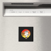 Die Karate-Katze (Not leidende Version) Magnet (In Situ (Geschirrspüler))