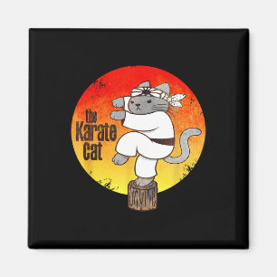 Die Karate-Katze (Not leidende Version) Magnet