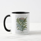 Die Karde, vom "Hortus Eystettensis" durch Bas Tasse (Links)
