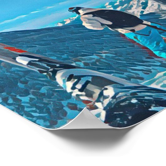 Die Karellis Skistation Poster (Ecke)