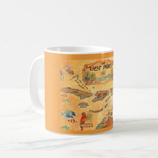 Die karibische Westindische Tasse (Vorderseite Links)