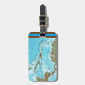 Die Karibischen Meere (Karte) personalisiert Gepäckanhänger (Vorderseite vertikal)