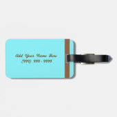 Die Karibischen Meere (Karte) personalisiert Gepäckanhänger (Rückseite horizontal)