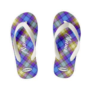Die Karierten Flip-Flops-HAMbWG-Kid's Flip Flops Kinderbadesandalen
