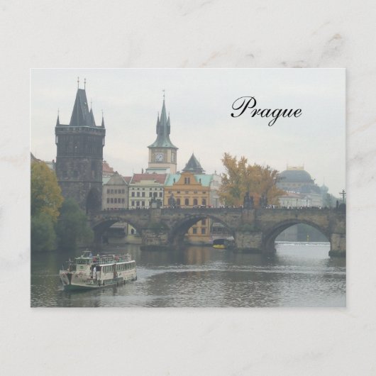 Die Karlsbrücke Prag Tschechische Republik Postkarte (Vorderseite)