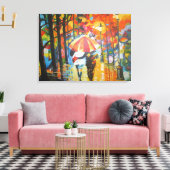 Die karmesinrote Stille Leinwanddruck (Insitu (Wohnzimmer))