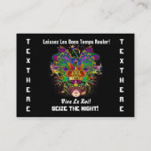 Die Karneval-Party-beste Ansicht, die sehen groß Visitenkarte (Rückseite)