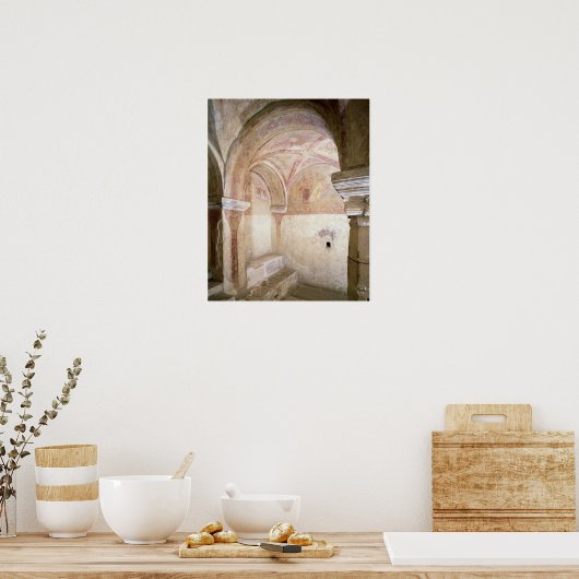 Die karolingischen Fresken in der inneren Krypta Poster (Küche)