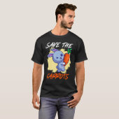 Die Karotte rette die Pflanzkarotten der Bunnies. T-Shirt (Vorne ganz)