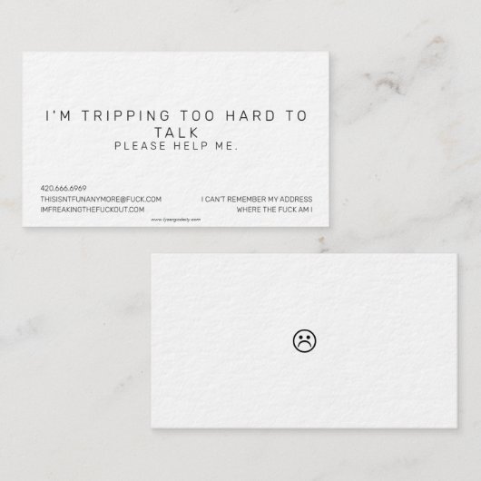 die Karte (Vorne/Hinten)