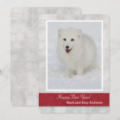 Die Karte arktischer Fox-guten Rutsch ins Neue (Vorne/Hinten)