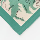 Die Karte der äußeren Banken Fleecedecke (Ecke)