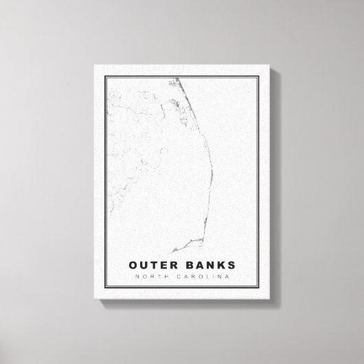 Die Karte der äußeren Banken Leinwanddruck (Vorderseite)