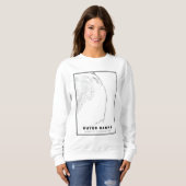 Die Karte der äußeren Banken Sweatshirt (Vorne ganz)