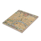 Die Karte der Kinder von London, England Fliese (Seite)