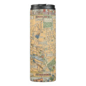 Die Karte der Kinder von London, England Thermosbecher (Rückseite)