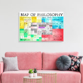 Die Karte der Philosophie Canvas Print Leinwanddruck (Insitu (Wohnzimmer))