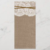 Die Karte der rustikalen Horseshoe Wedding Collect (Rückseite)