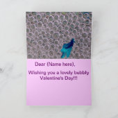 Die Karte des Betta Fisch-Valentinsgrußes (Innenseite)