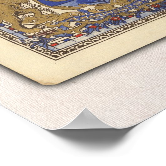 Die Karte des Commonwealth of Nations oder des Bri Poster (Ecke)