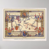 Die Karte des Commonwealth of Nations oder des Bri Poster (Vorne)