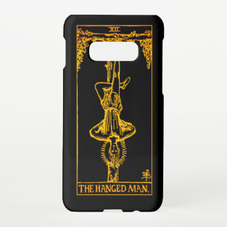 Die Karte des Gehängten Tarot | Schwarz & Gold | Samsung Galaxy S10E Hülle
