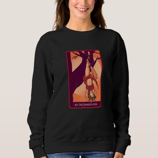 Die Karte des Gehängten Tarot Sweatshirt (Vorderseite)