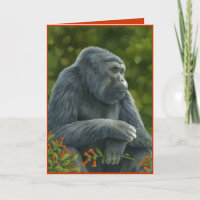 Die Karte des Gorilla-Valentinsgrußes